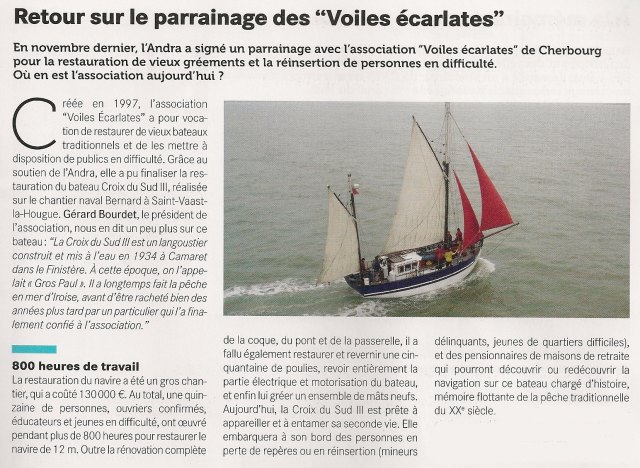 Extrait du journal de l'Andra n° 20 printemps 2015 Edition Manche