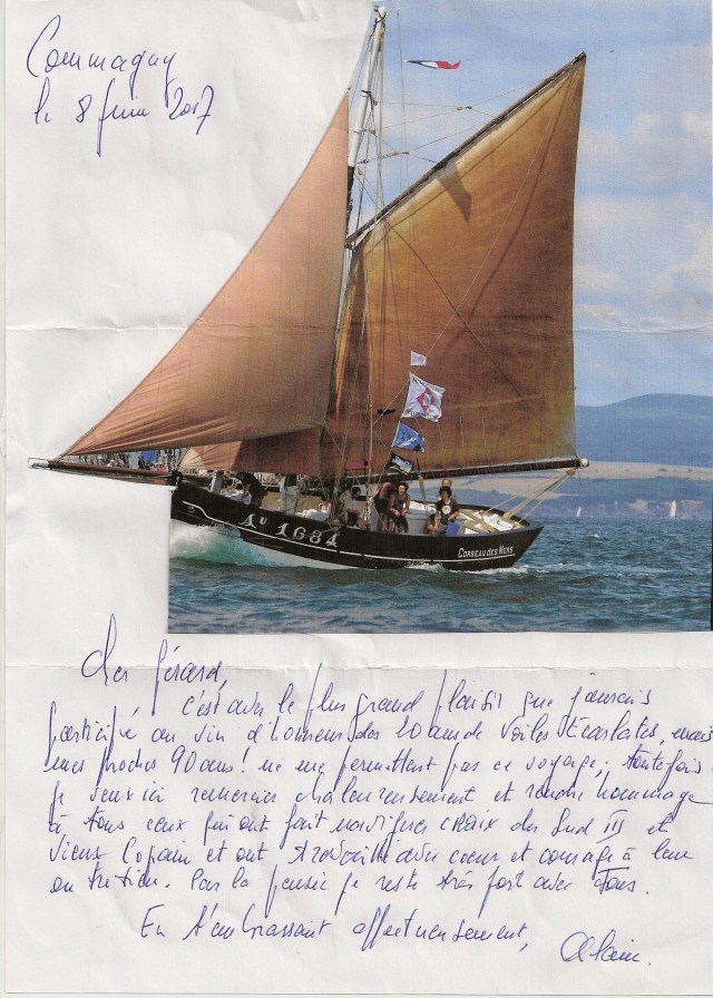 Lettre Alain Boutry